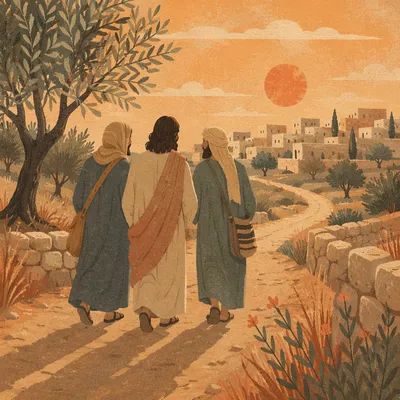 Road to Emmaus at Golden Hour