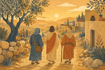 Road to Emmaus at Golden Hour