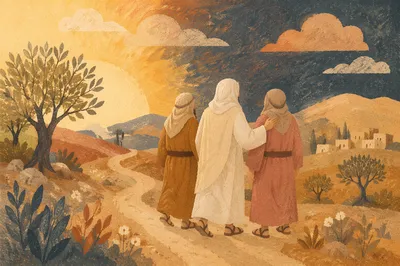 Road to Emmaus at Golden Hour