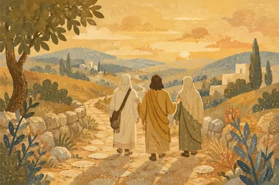 Road to Emmaus at Golden Hour
