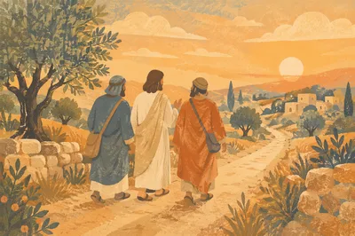 Road to Emmaus at Golden Hour