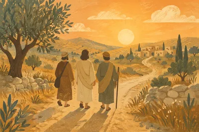 Road to Emmaus at Golden Hour