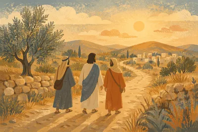 Road to Emmaus at Golden Hour