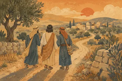 Road to Emmaus at Golden Hour