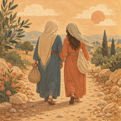 Ruth and Naomi Walking Toward Hope