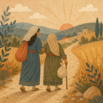 Ruth and Naomi on the Road
