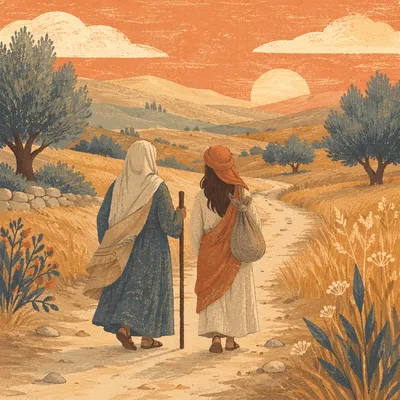Ruth and Naomi on the Road