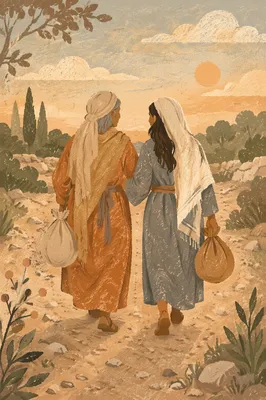 Ruth and Naomi Walking Toward Hope