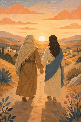 Ruth and Naomi on Sunset Road