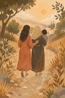 Ruth and Naomi on the Faithful Road