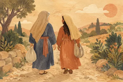Ruth and Naomi Walking Toward Hope