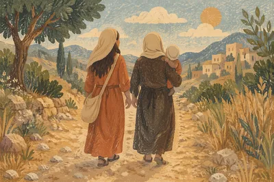 Ruth and Naomi on the Road