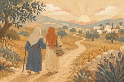 Ruth and Naomi Walking Toward Hope