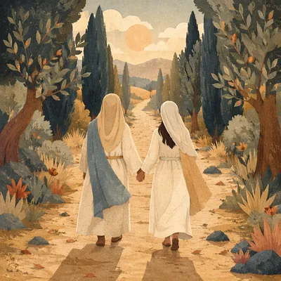 Ruth and Naomi Walking in Faith