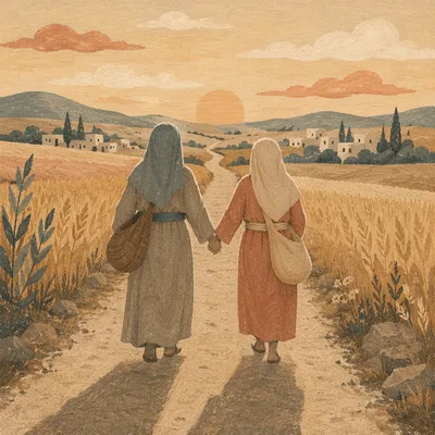 Ruth and Naomi on Faithful Journey