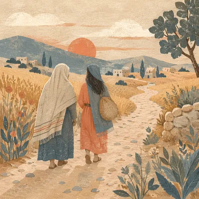Ruth and Naomi on the Faithful Road