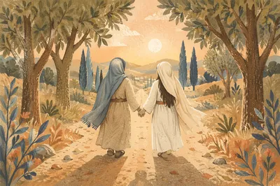 Ruth and Naomi Walking in Faith