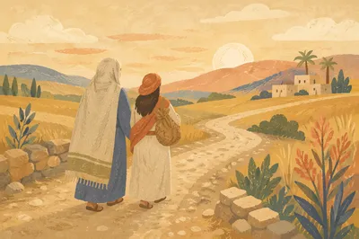 Ruth and Naomi Walking in Faith