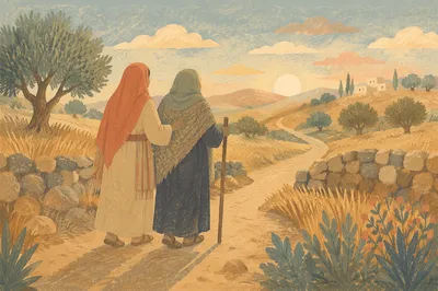 Ruth and Naomi Walking in Faith