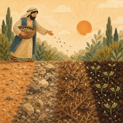 Sower Seeds Across Four Soils