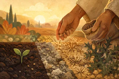 Sower Parable Seeds on Four Soils