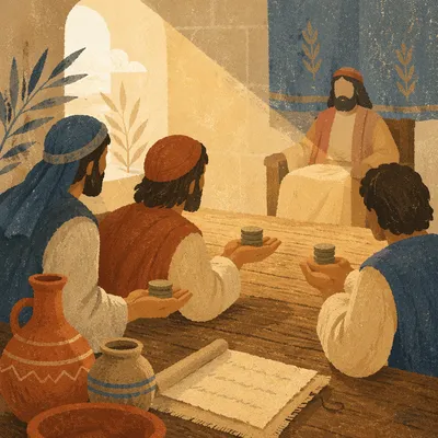 Servants Present Talents Before Their Master