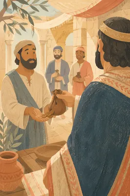 Parable of the Talents Courtyard Scene
