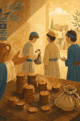 Parable of the Talents Courtyard Scene