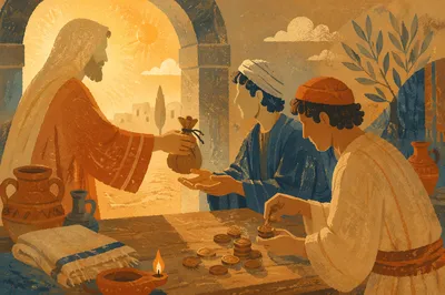 Parable of the Talents Courtyard Scene