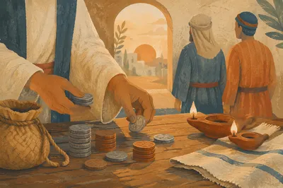 Parable of the Talents Courtyard Coins