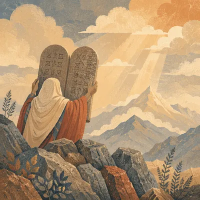 Stone Tablets on Misty Mountain Summit