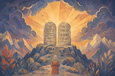 Stone Tablets on Sacred Mountain Summit