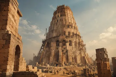 Tower of Babel Ancient City Construction