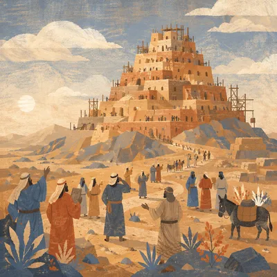 Tower of Babel Confusion at Dawn