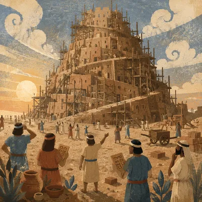 Tower of Babel Confusion at Dawn