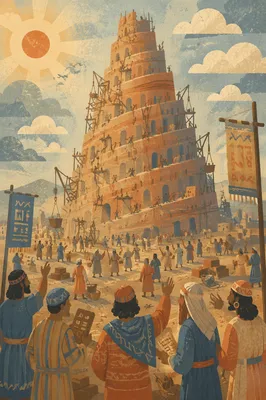 Tower of Babel in Many Tongues