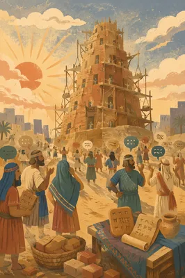 Tower of Babel at Confused Dawn