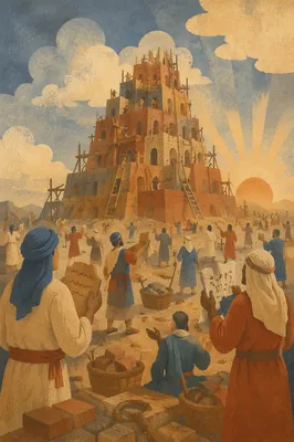 Tower of Babel Confusion at Dawn
