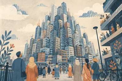 Modern Tower of Babel City Gathering