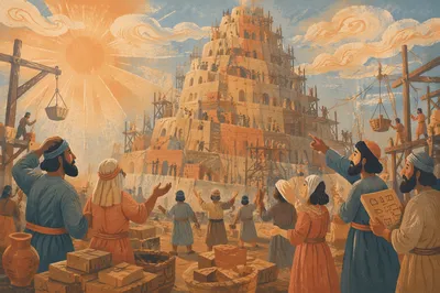 Tower of Babel Confusion at Dawn