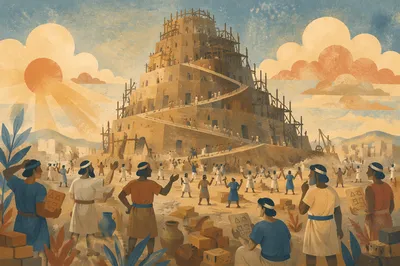 Tower of Babel Confusion at Dawn