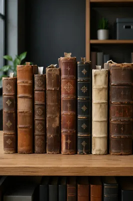 Vintage Bookshelf in Modern Office