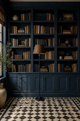 Modern Office Bookshelf of Knowledge and Wisdom
