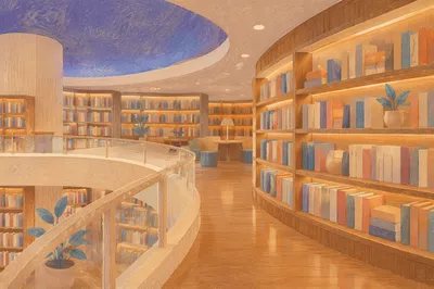 Modern Office Library of Knowledge and Wisdom