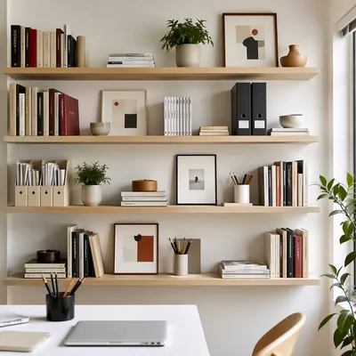 Modern Office Bookshelf for Business Wisdom