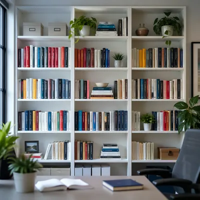 Modern Office Bookshelf for Knowledge and Wisdom