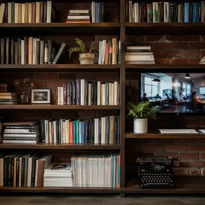 Modern Office Bookshelf for Workplace Wisdom