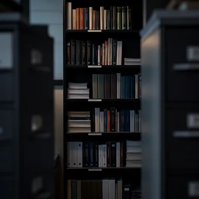 Modern Office Bookshelf for Knowledge and Wisdom