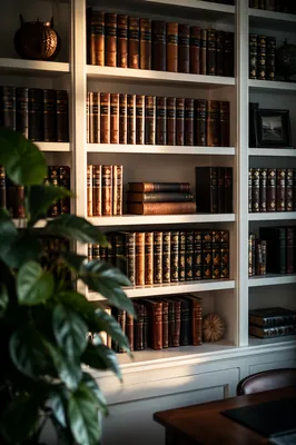 Modern Office Bookshelf of Knowledge and Wisdom