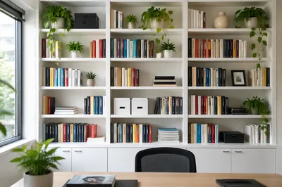 Modern Office Bookshelf for Knowledge and Wisdom
